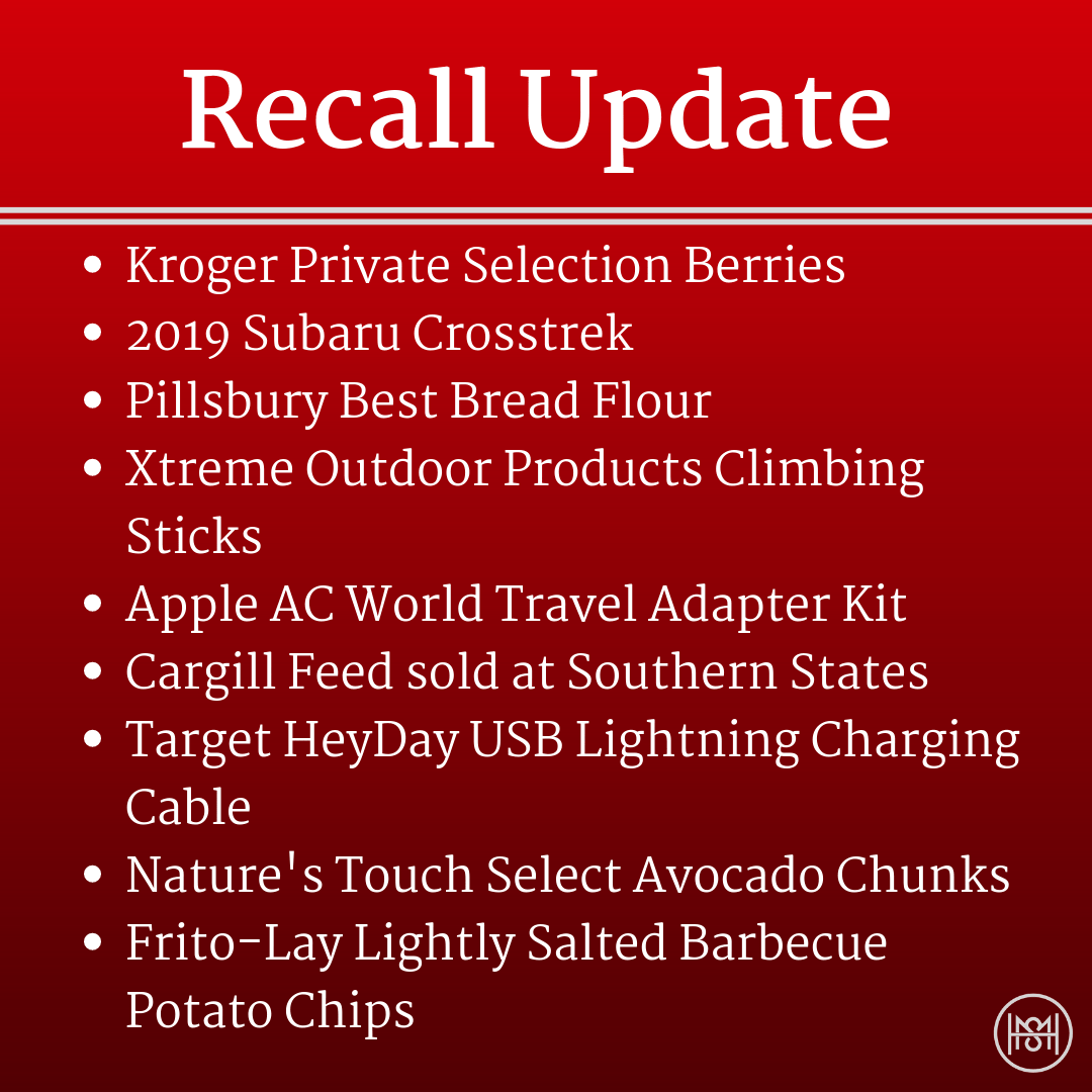 June ’19 Recall Udpate